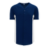 Athletic Knit Full Button Baseball Jersey with Contrast Mesh Inserts (BA1890)